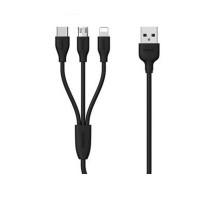 Remax RC-109th SUDA 3 in 1 Fast Charging Cable for Lightning/Micro/Type-C 1M